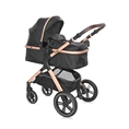 Passeggino VIOLA+ADAPTERS con cesta per neonato BLACK Diamond